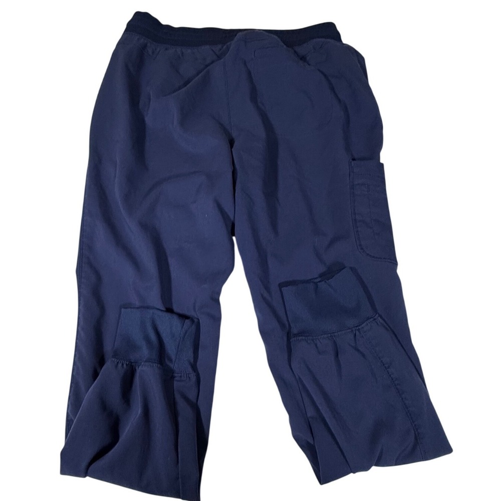 Grey's Anatomy Barco Scrub Jogger Pants Womens Small Navy Spandex Stretch - Picture 6 of 10